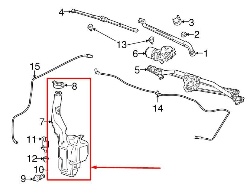 2014-2019 Chevrolet Silverado 1500 Windshield Washer Reservoir Bottle 84763629 - Alshned Auto Parts