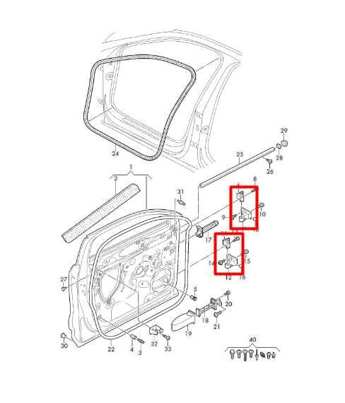 2019-24 Audi Q3 S Line Front Right Door Hinge Upper and Lower 8W0-833-408-A OEM - Alshned Auto Parts