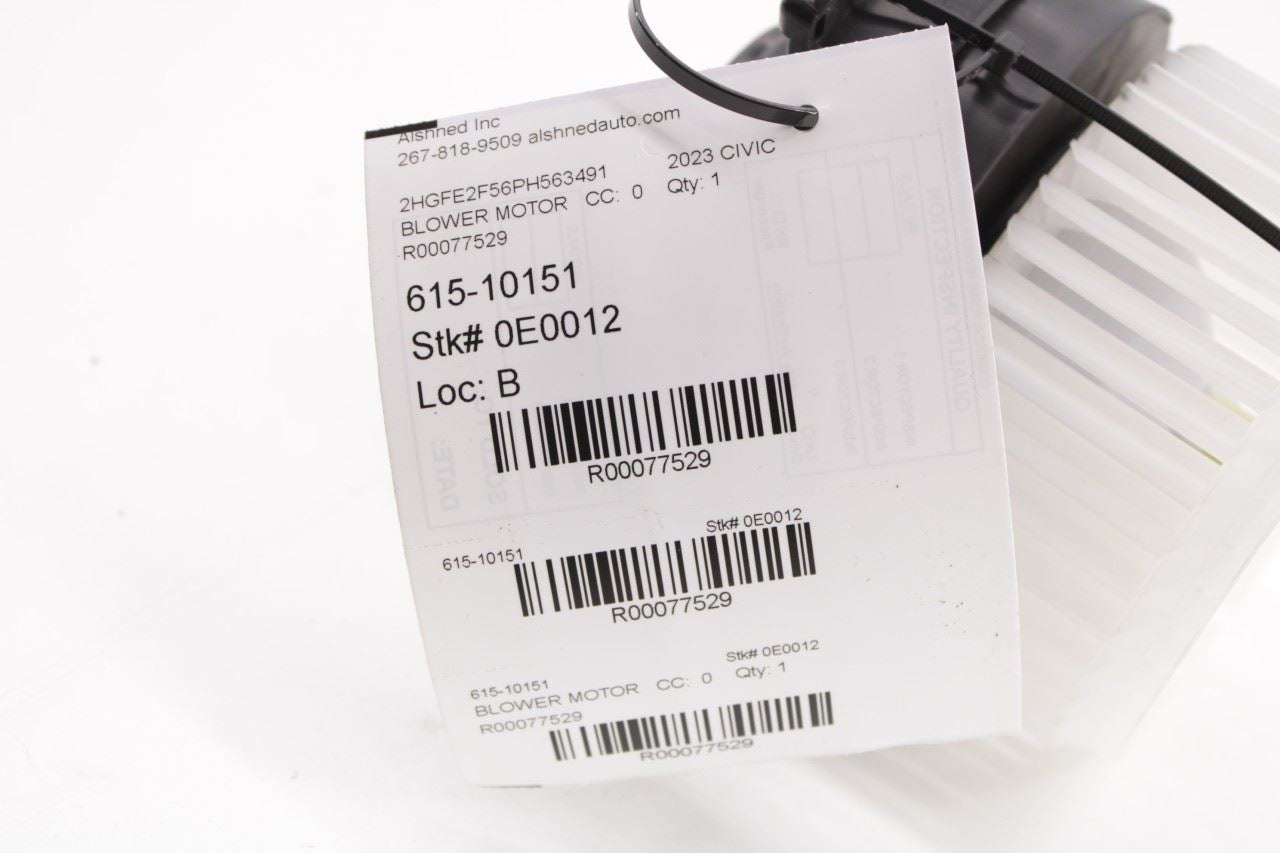 22-26 Honda Civic Sport 2.0L AC Heater Blower Motor Fan Assembly 79310-T21-A41 - Alshned Auto Parts