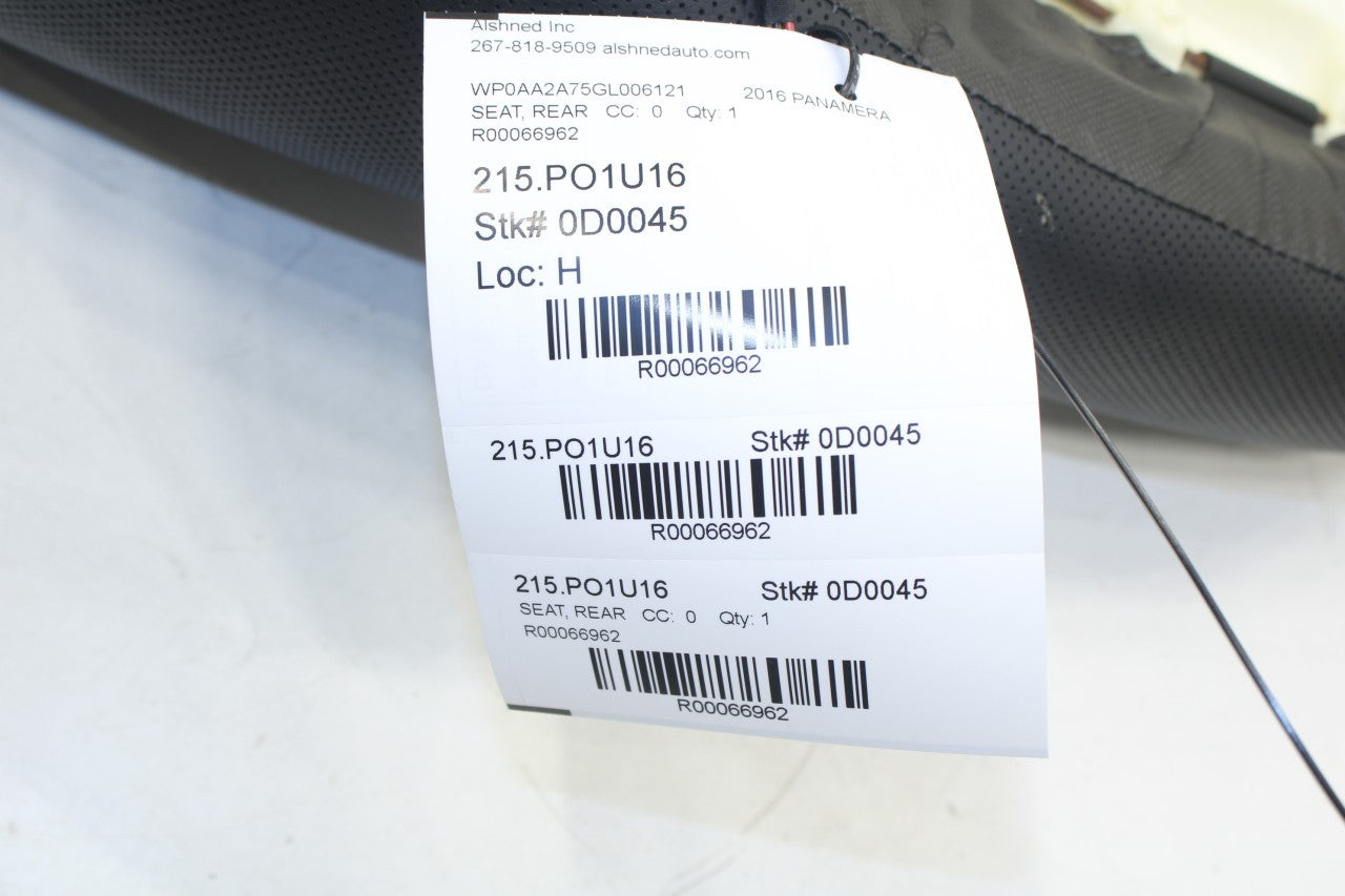 2010-16 Porsche Panamera 4 3.6L Rear Driver Left Side 2nd Row Seat Lower Cushion - Alshned Auto Parts