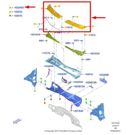 18-24 Ford Expedition FR RH and LH Windshield Cowl Panel Grille JL1B-7802222-ADW - Alshned Auto Parts