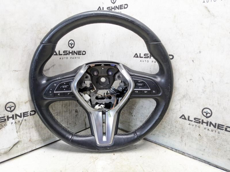 2018-2020 Infiniti Q50 Steering Wheel Leather w/ Control Buttons 48430-5CG0A OEM - Alshned Auto Parts