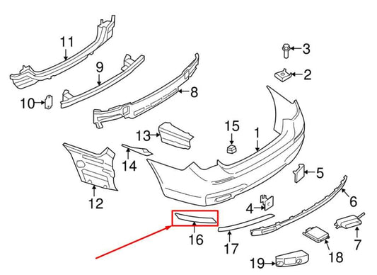 2010-2015 BMW 750Li xDrive Rear Left and Right Bumper Reflector 7-182-191 OEM - Alshned Auto Parts