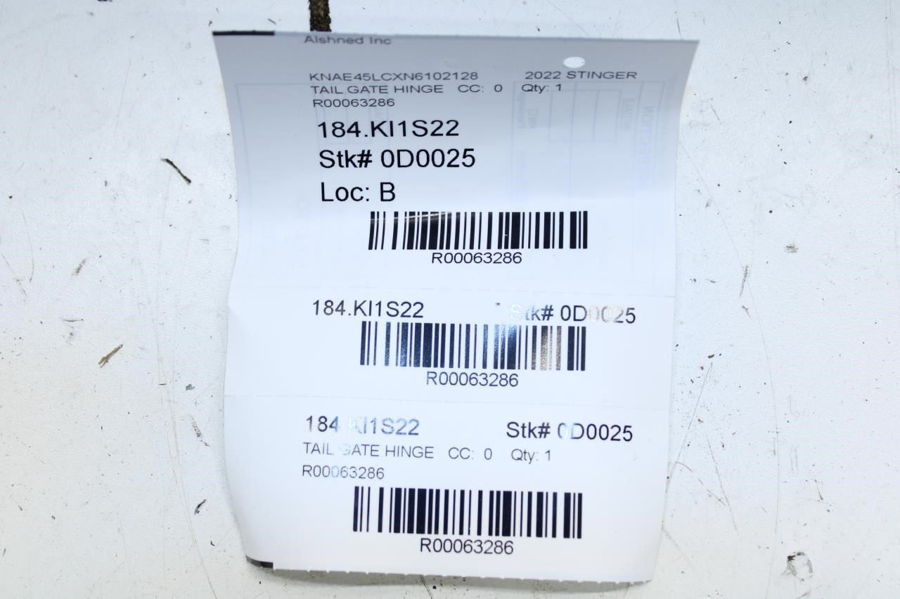 18-23 Kia Stinger GT1 Rear Liftgate RH and LH Hinge Set w/ Bolts 79710-4D000 OEM - Alshned Auto Parts
