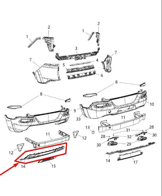2015-2018 Jeep Cherokee Limited Rear Bumper Lower Valance Applique Panel *ReaD* - Alshned Auto Parts