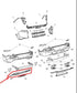 2015-2018 Jeep Cherokee Limited Rear Bumper Lower Valance Applique Panel *ReaD* - Alshned Auto Parts