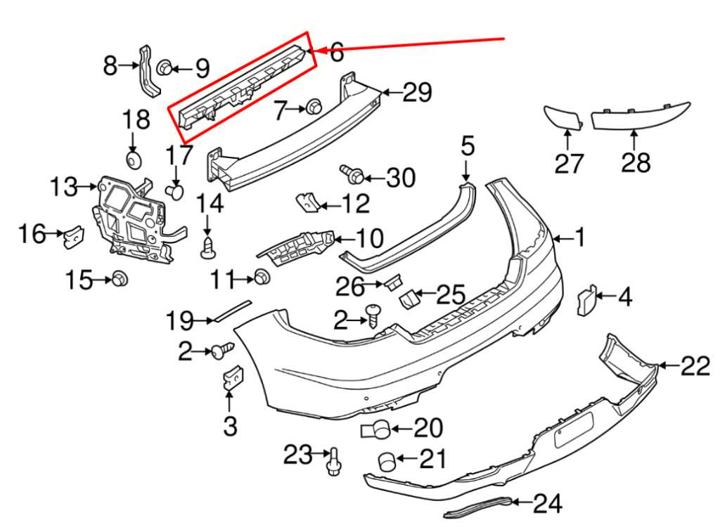 2014-2016 Porsche Panamera 4 Rear Center Bumper Cover Support Mount Bracket Rail - Alshned Auto Parts