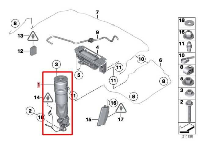 13-15 BMW 750i xDrive AWD Rear Driver Left Side Shock Strut Absorber 37106858813 - Alshned Auto Parts