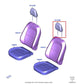 23-26 Ford Escape ST-Line Front Driver Left Side Seat Headrest PJ6Z-58611A08-BB - Alshned Auto Parts