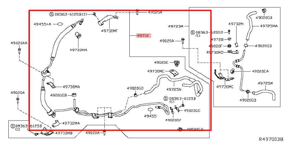 18-19 Infiniti QX60 Power Steering High Pressure Line Hose Feed 49710-3KD0C OEM - Alshned Auto Parts