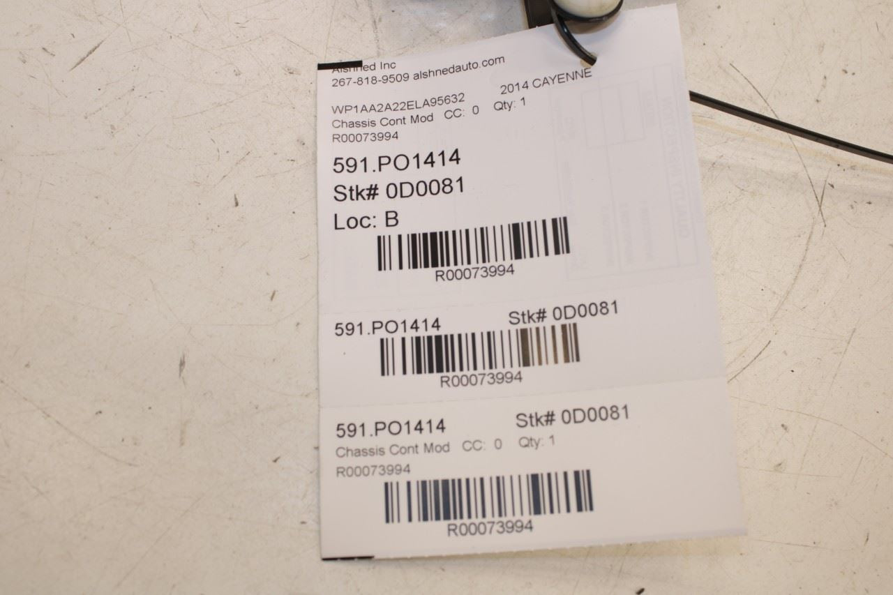 14-2018 Porsche Cayenne Platinum Front Right Side Door Control Module 4H0959792S - Alshned Auto Parts