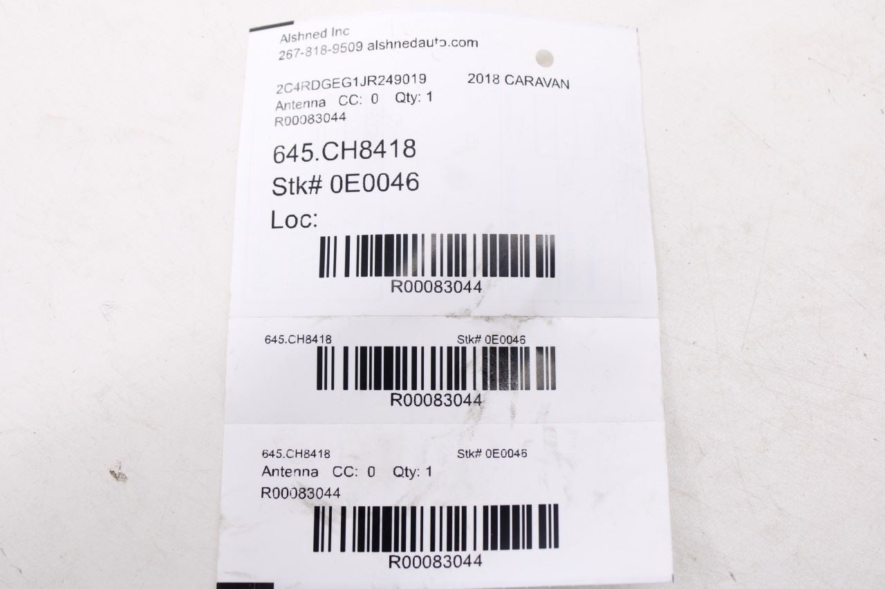 2016-20 Dodge Grand Caravan GT Roof Exterior Shark Fin Radio Antenna 68292509AA9