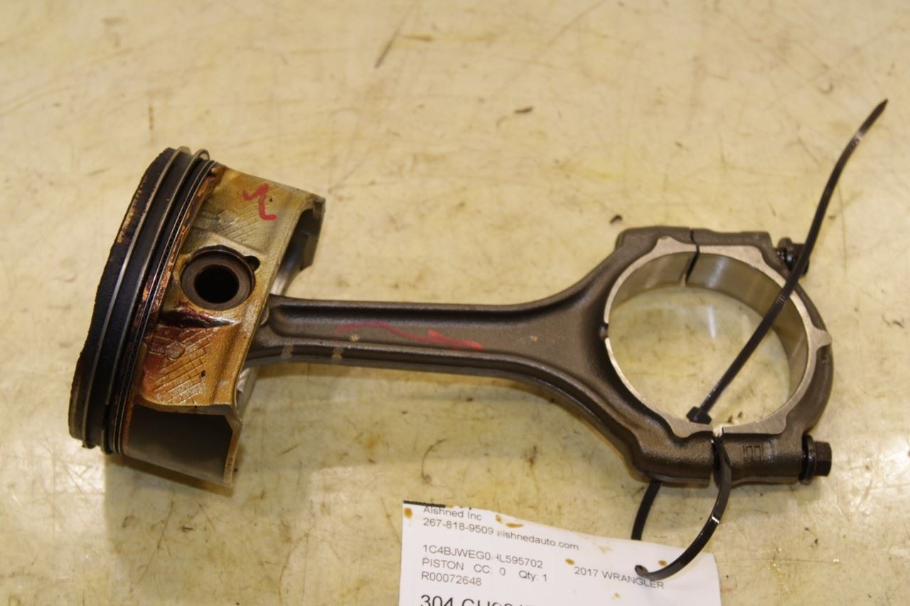 12-17 Jeep Wrangler Sahara 3.6L Engine Piston Right 2 w Connecting Rod 5184347AG - Alshned Auto Parts