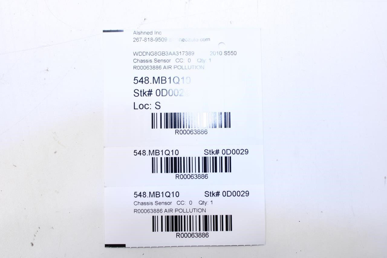 2007-2010 Mercedes-Benz S550 Air Quality Gaseous Pollutapt Sensor 211-830-04-72 - Alshned Auto Parts