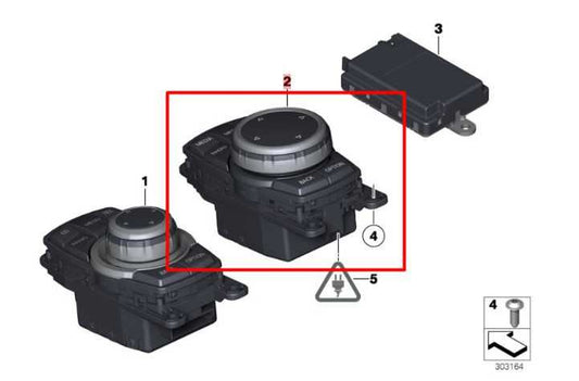 11-17 BMW X3 xDrive28i 2.0L Center Console Media Control Switch 65-82-9-350-723 - Alshned Auto Parts