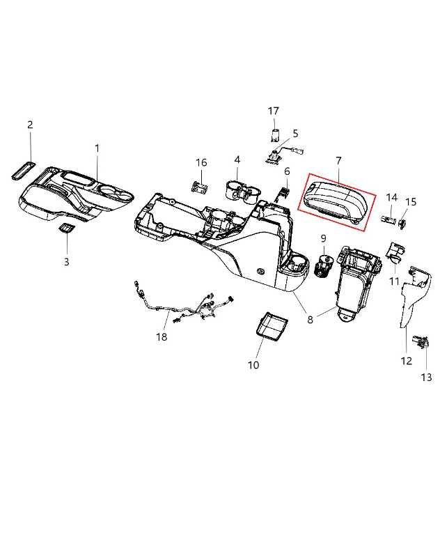 2013-2018 Jeep Wrangler Unlimited Sport Center Console Armrest 5ME18DX9AA *ReaD*1