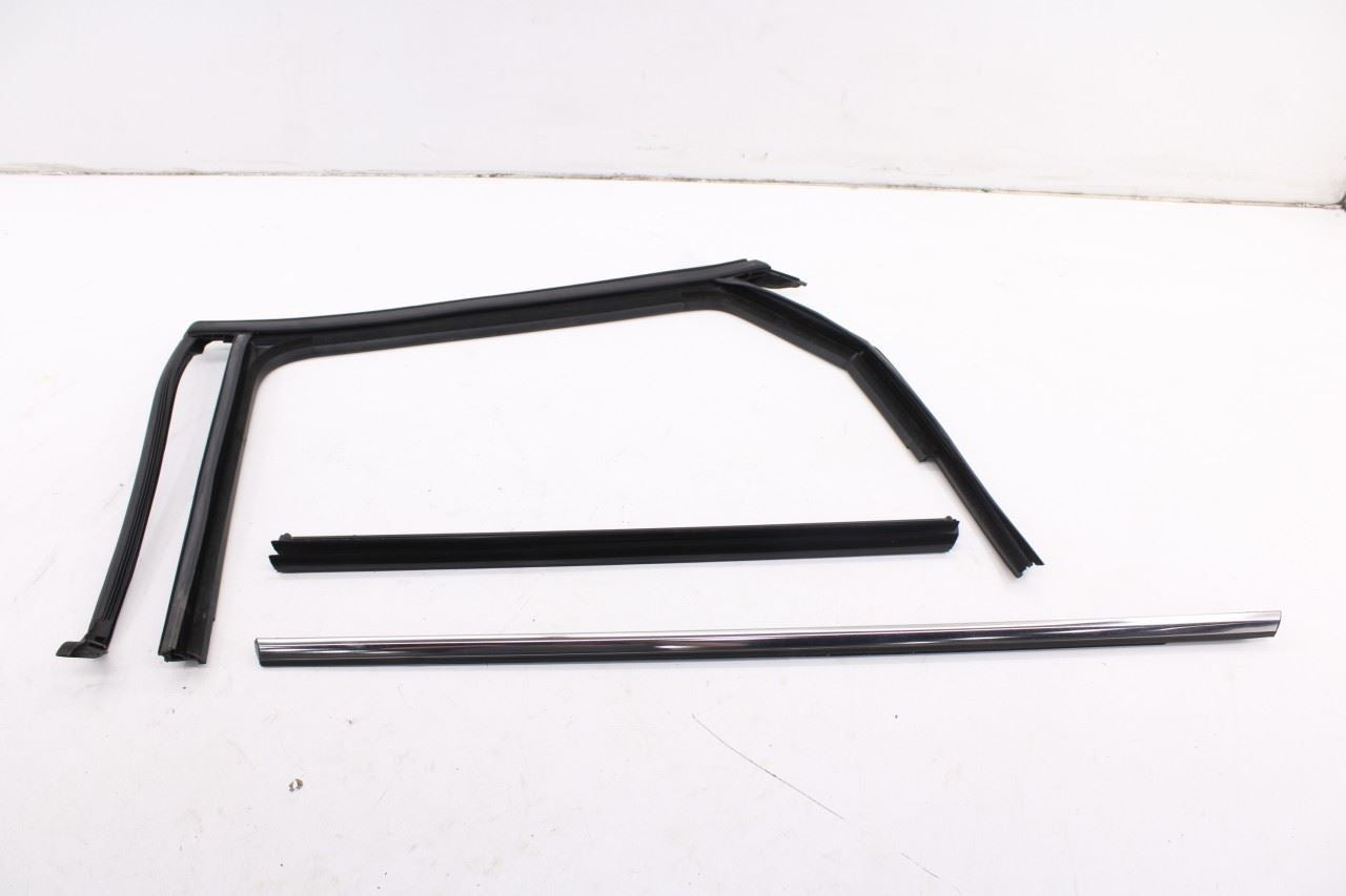 2019-26 Volkswagen Jetta SE Rear Left Door Run Channel w/ Belt Weatherstrip Set - Alshned Auto Parts