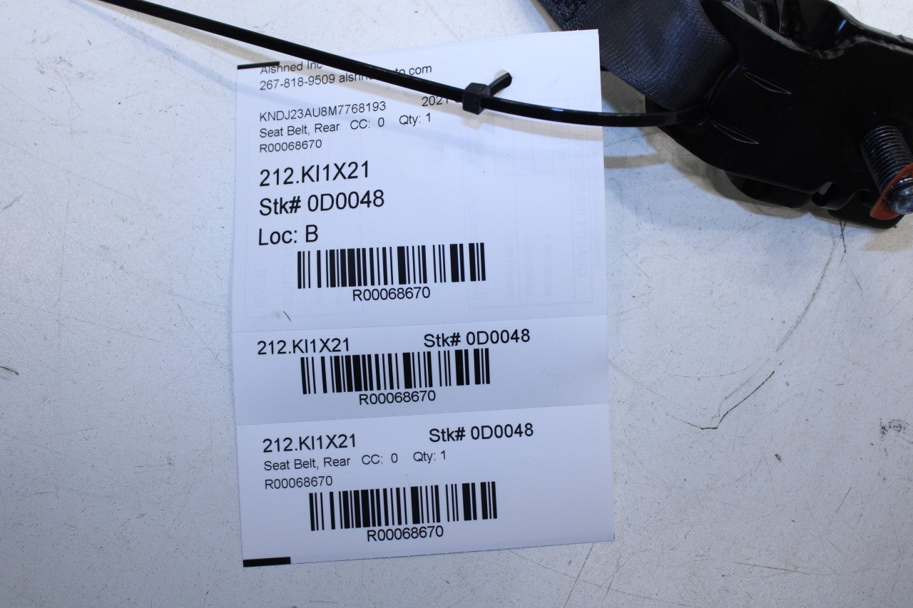 20-24 Kia Soul LX 2.0L FWD Rear Right and Left Side 2nd Row Seat Belt Buckle Set - Alshned Auto Parts
