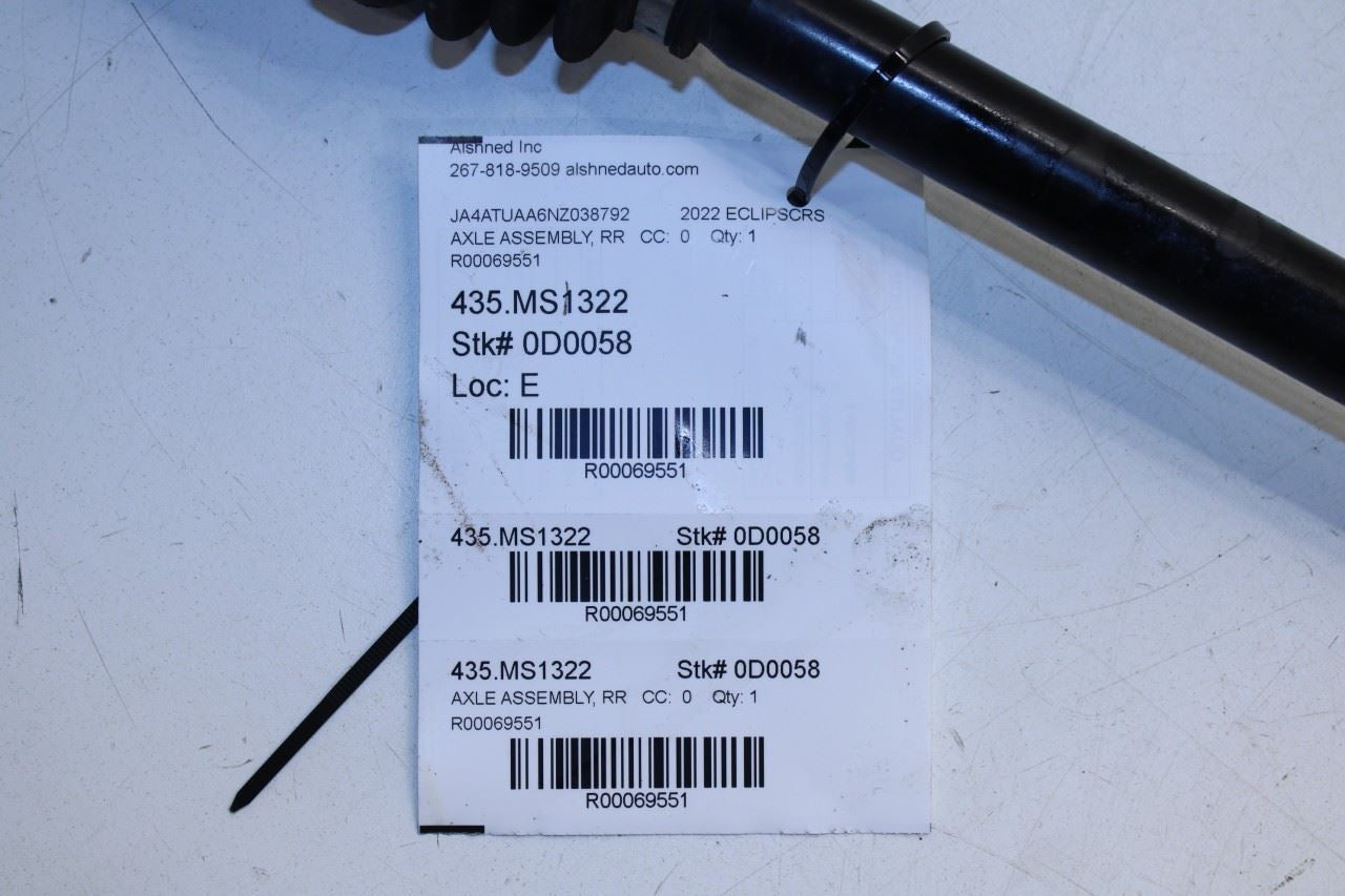 22-25 Mitsubishi Eclipse Cross ES 4x4 Rear LH CV Axle Drive Half Shaft 3715A405 - Alshned Auto Parts