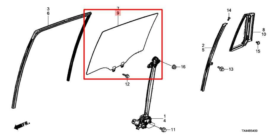 2013-2018 Acura RDX Rear Left Driver Side Door Window Glass 73450-TX4-A01 OEM - Alshned Auto Parts