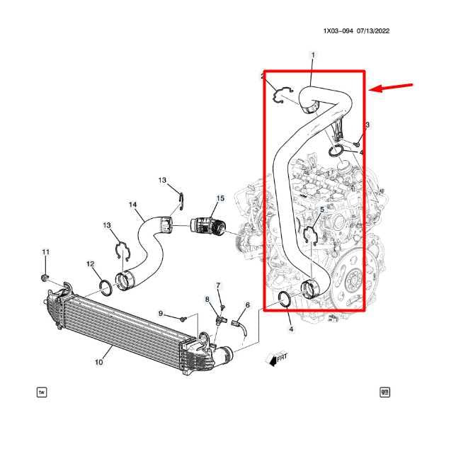 23-24 GMC Terrain Denali 1.5L Turbocharger Intercooler Outlet Air Hose 84940481 - Alshned Auto Parts