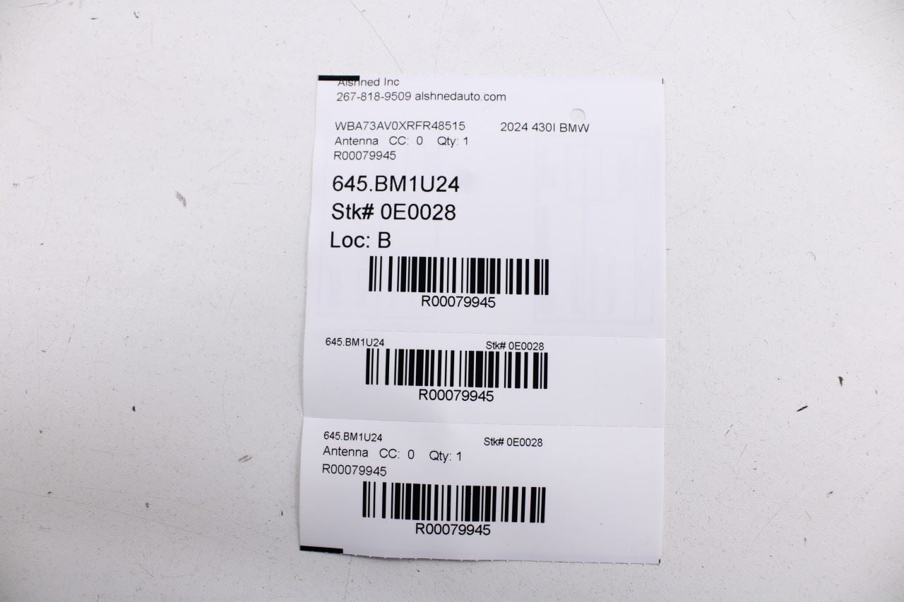23-25 BMW 430i Gran Coupe Roof Exterior Shark Fin Radio Antenna 65209825131 OEM - Alshned Auto Parts