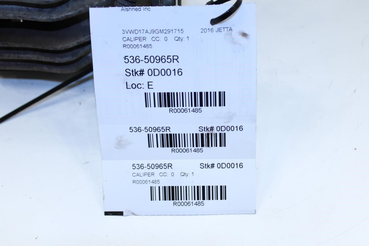 2015-18 Volkswagen Jetta Sport FWD Rear RH Brake Disc Caliper 1K0-615-424-J OEM - Alshned Auto Parts