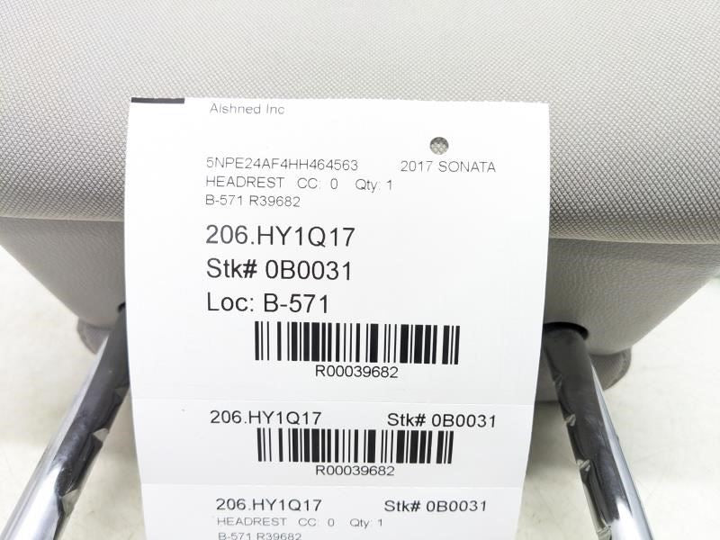 15-17 Hyundai Sonata SE 2.4L FWD Front Passenger Right Side Seat Headrest Cloth - Alshned Auto Parts