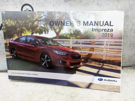 2019 Subaru Impreza Owners Manual Set with Case MSA5M1901A OEM - Alshned Auto Parts