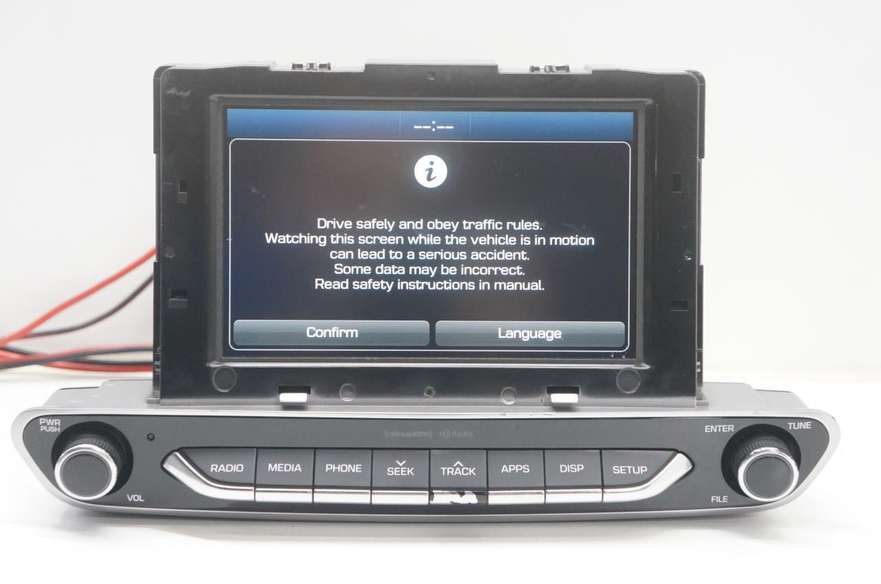 17-19 Hyundai Ioniq Radio Faceplate Control w/ 7.0'' Display and Receiver *ReaD* - Alshned Auto Parts