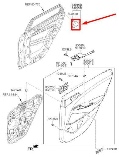 2015-21 Hyundai Tucson Value Rear LH and RH Door Inner Corner Trim Molding Cover - Alshned Auto Parts