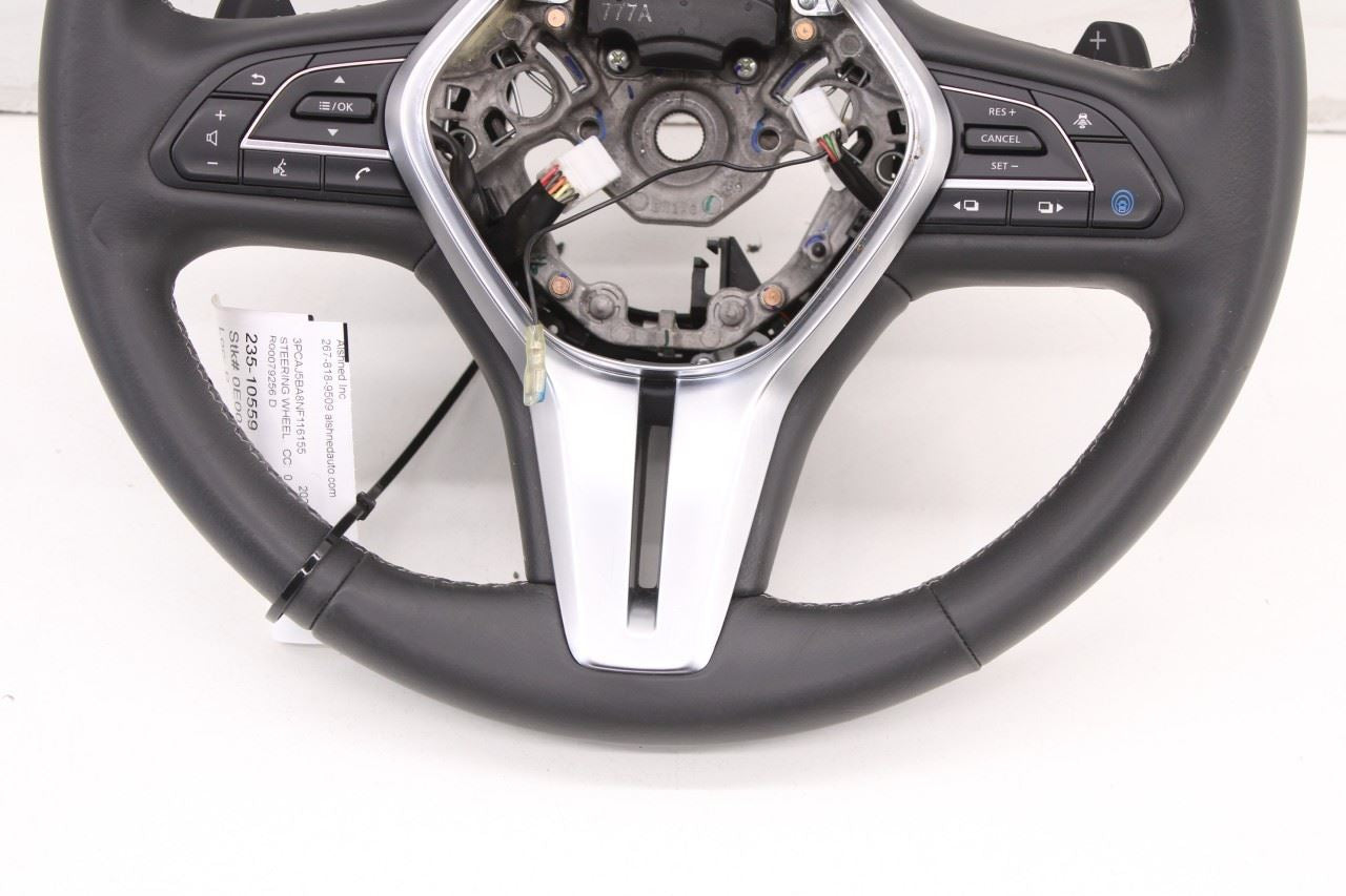 2019-2025 Infiniti QX50 Luxe 2.0L FWD Steering Wheel Leather w/ Control Buttons - Alshned Auto Parts