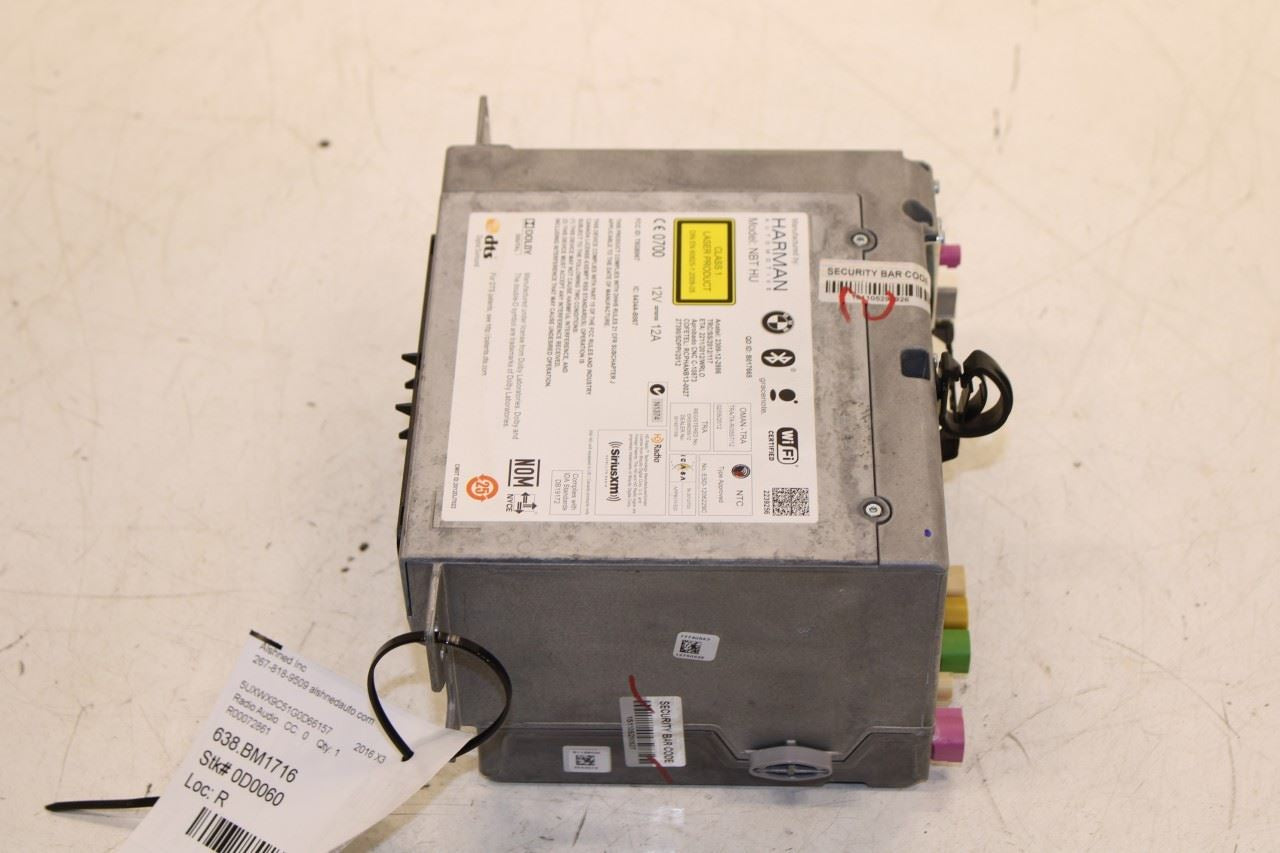 2011-2017 BMW X3 xDrive28i Harman Audio Radio Receiver 65129387568 OEM - Alshned Auto Parts
