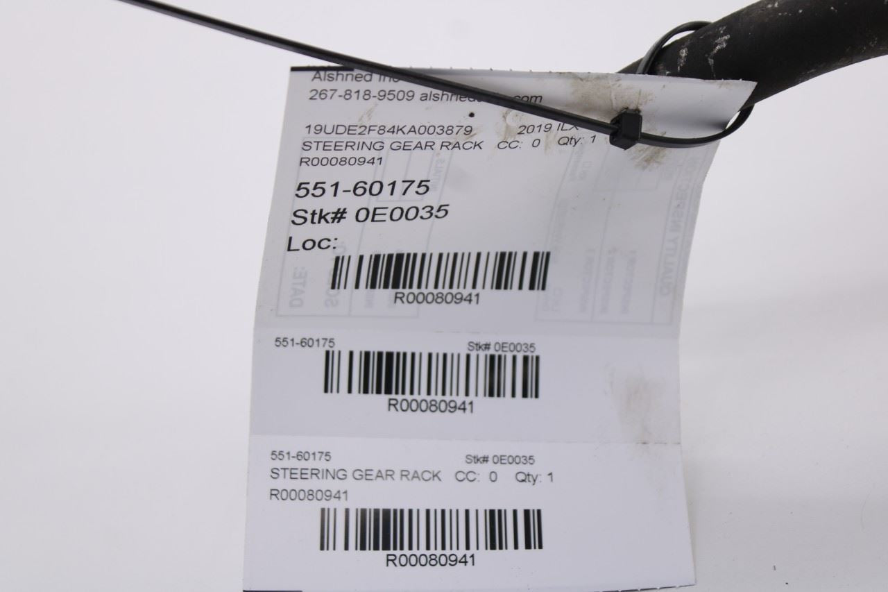 2016-22 Acura ILX Technology A-Spec 2.4L Power Steering Gear Rack and Pinion 4K13
