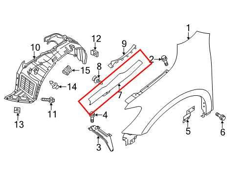 2013-2020 Nissan Pathfinder SV Front Right and Left Side Fender Seal 63820-3KA1A - Alshned Auto Parts