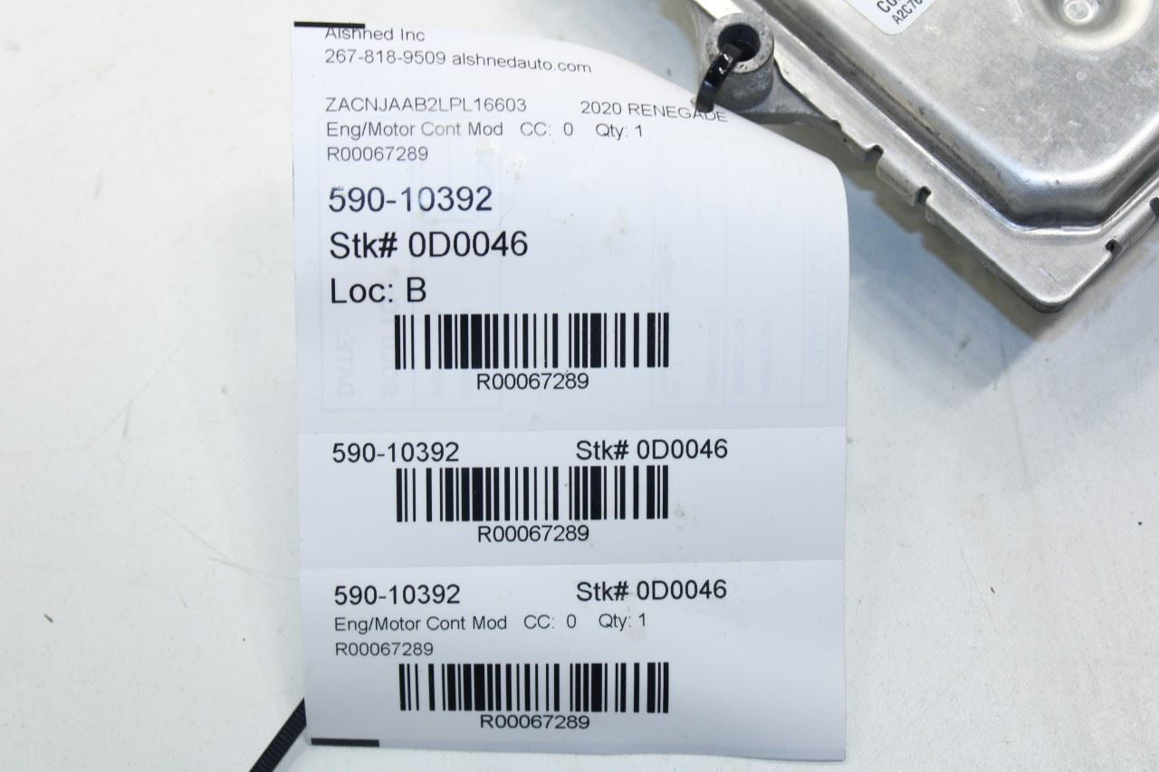 2018-2021 Jeep Renegade Sport 2.4L FWD Engine Computer Control Module ECU ECM - Alshned Auto Parts