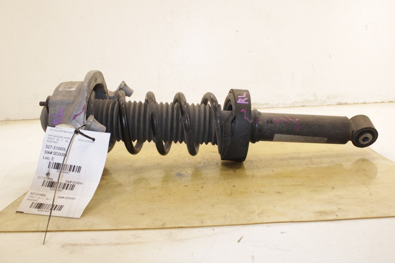 11-18 Porsche Cayenne Platinum AWD Rear Suspension LH Side Shock Strut Absorber - Alshned Auto Parts
