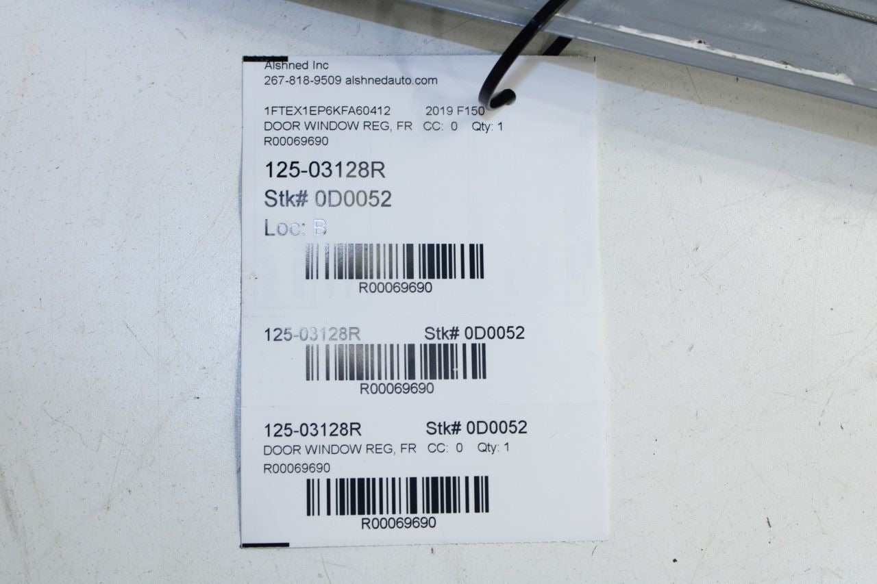 2015-20 Ford F150 XL Super Cab FR RH Door Window Regulator w/ Motor FL3Z1523200H - Alshned Auto Parts