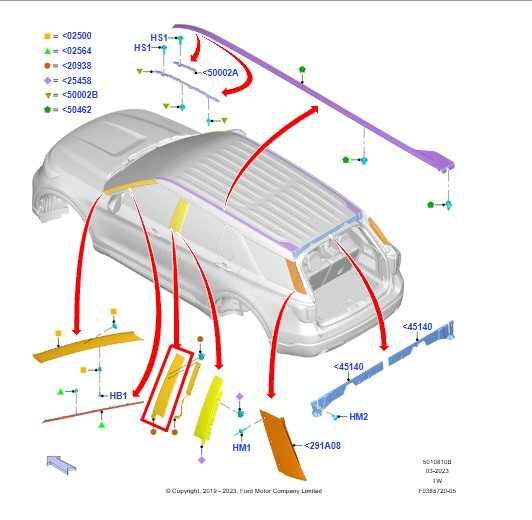 20-25 Ford Explorer Police FR RH Door B-Pillar Applique Molding LB5Z-7820554-A - Alshned Auto Parts