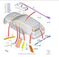 20-25 Ford Explorer Police FR RH Door B-Pillar Applique Molding LB5Z-7820554-A - Alshned Auto Parts
