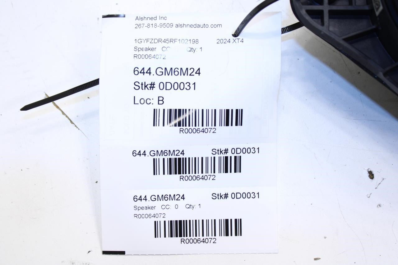 2024-2025 Cadillac XT4 Premium Front Right or Left Door Audio Speaker 85652939 - Alshned Auto Parts