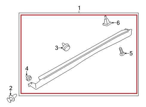 2011-2025 Mitsubishi Outlander Sport SE Left Rocker Panel Molding 6512A953XA OEM1