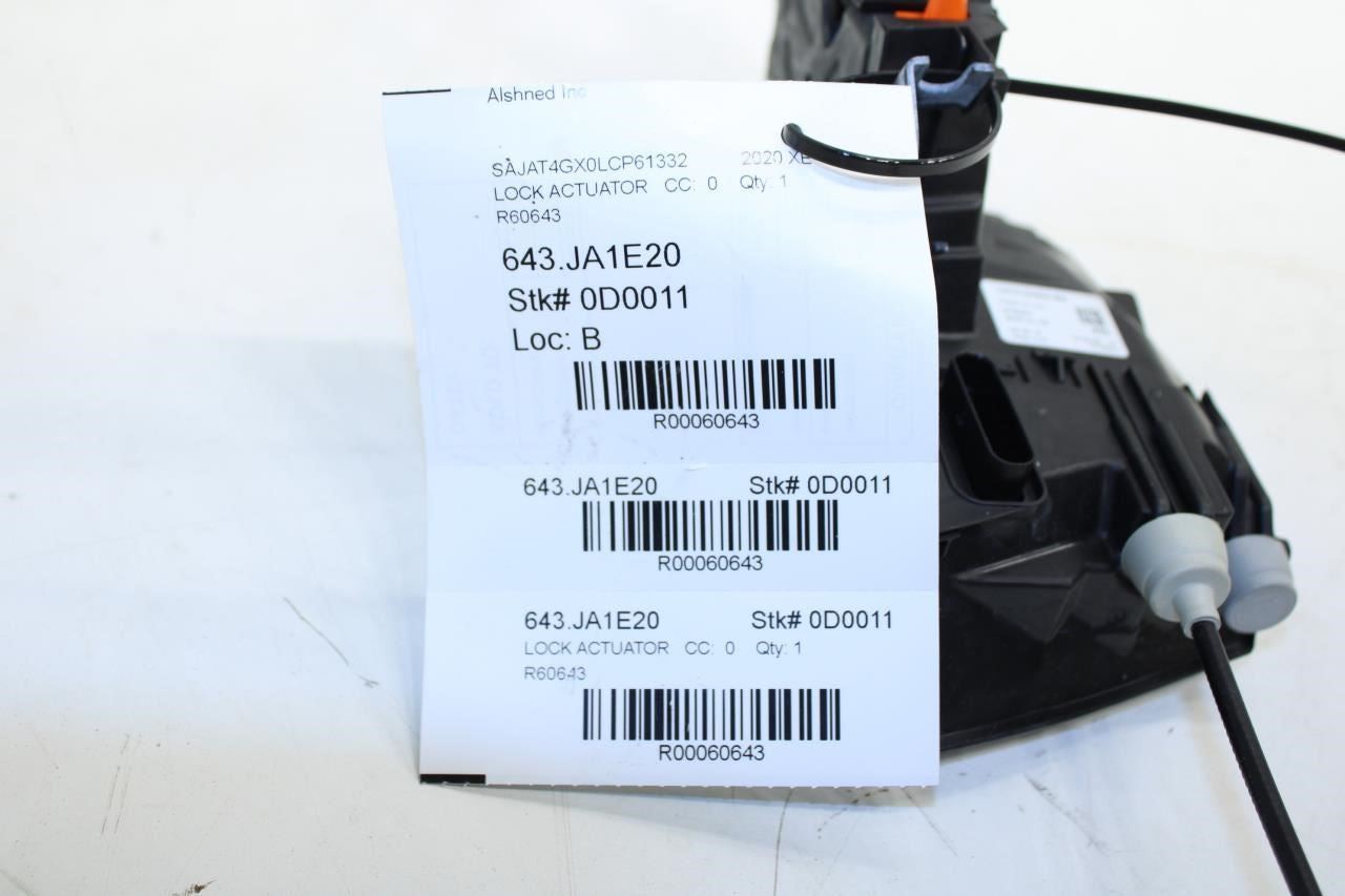 2018-20 Jaguar XE R-Dynamic S Rear RH Door Lock Latch Actuator LX73-24994-BA OEM - Alshned Auto Parts