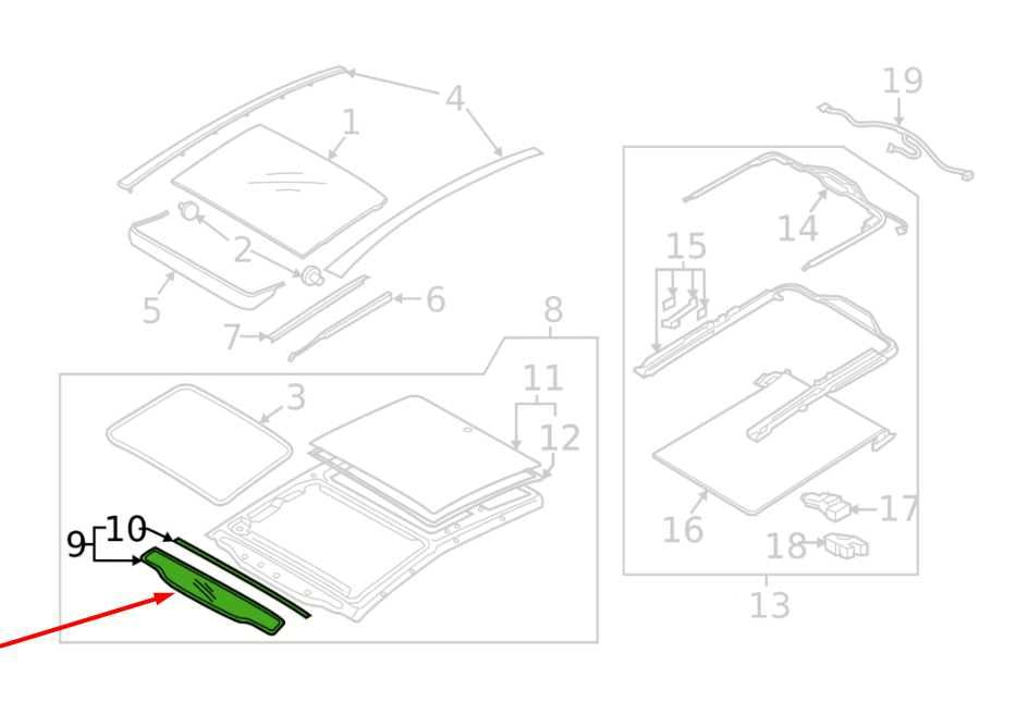 2016-2020 Kia Optima EX Front Panoramic Roof Glass 81620-D4000 OEM1