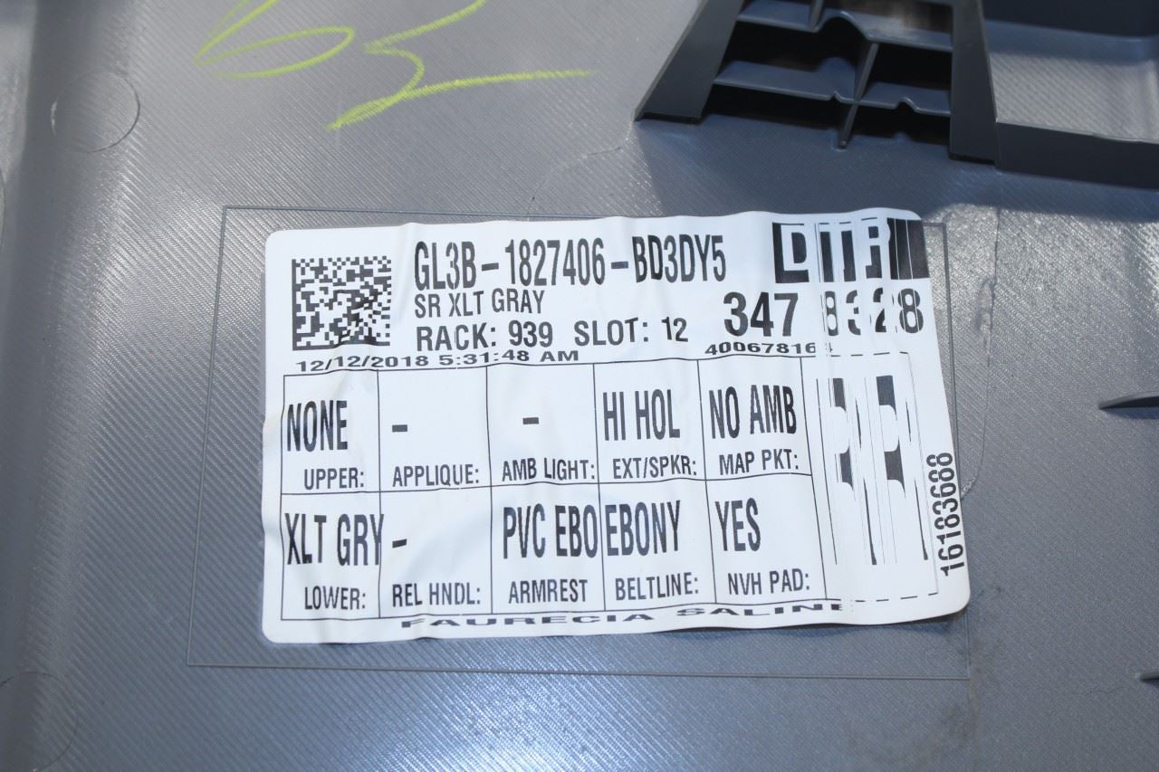 2015-2020 Ford F150 XL Super Cab Rear Right Door Trim Panel GL3B-1827406-BD OEM - Alshned Auto Parts