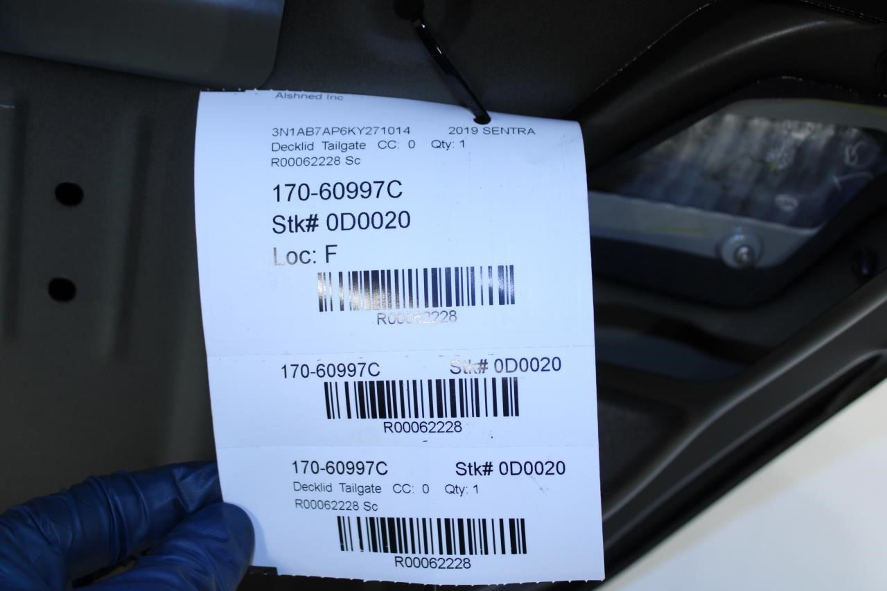 2016-2019 Nissan Sentra SV Rear Trunk Deck Lid Shell Panel H4300-3SGBA OEM *ReaD - Alshned Auto Parts