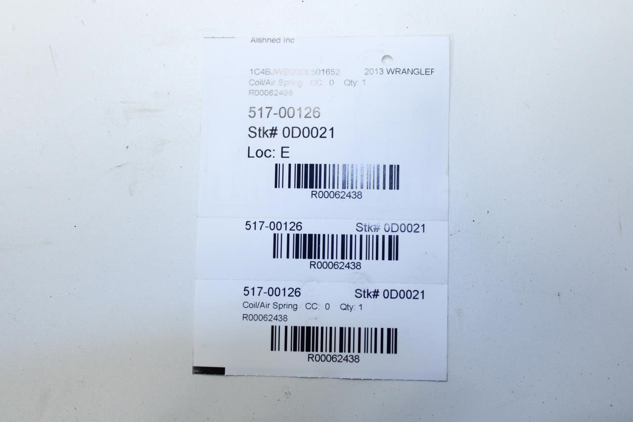 2007-18 Jeep Wrangler 4WD Front RH and LH Suspension Coil Spring Set 52126316AC - Alshned Auto Parts