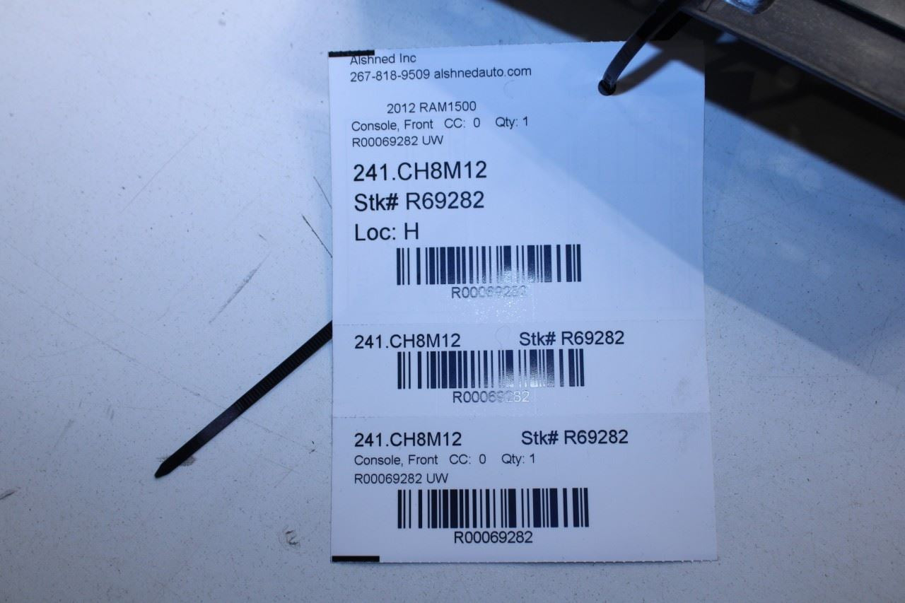 2012-2013 Ram 1500 Center Console Trim Bezel 1TT191X9AC OEM - Alshned Auto Parts