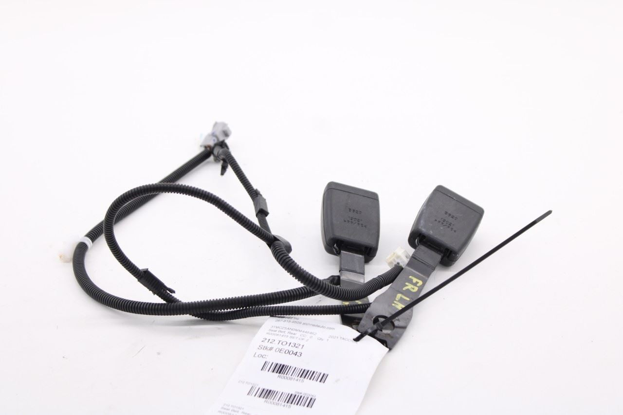 2015-23 Toyota Tacoma SR5 Double Cab Front Right Left Side Seat Belt Buckle Set10