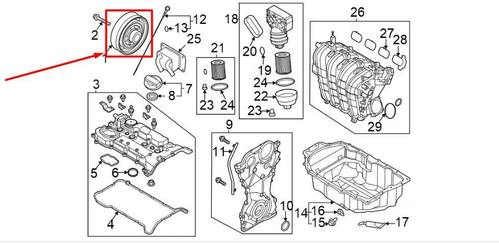 2022-2025 Hyundai Tucson SEL 2.5L AWD Engine Crankshaft Pulley Vibration Damper - Alshned Auto Parts